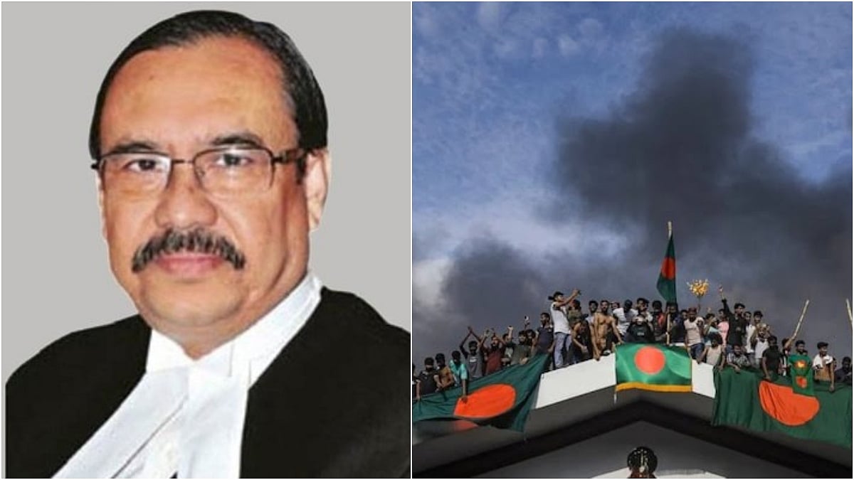 Bangladesh Chief Justice Obaidul Hassan (L) |  - X/ChoosyBluesy